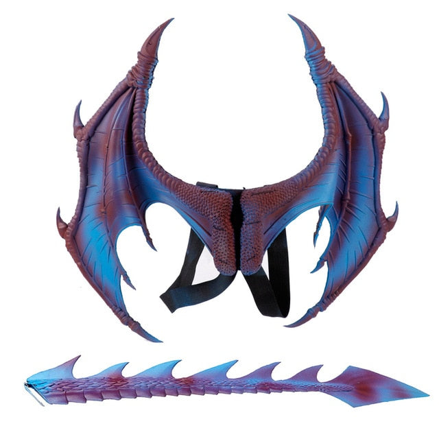 Dragon Mask, Dragon Wings, Dragon Wings and Tail, or Dragon Mask- Wings-  and Tail Costume for Children