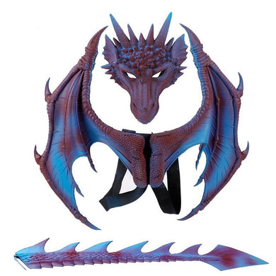 Dragon Mask, Dragon Wings, Dragon Wings and Tail, or Dragon Mask- Wings- and Tail Costume for Children