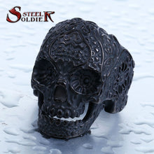 Stainless Steel Skull ring in an assortment of sizes and colors