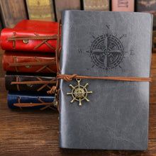 Traveler Journal with Vintage metal charm filled with Replaceable Stationery