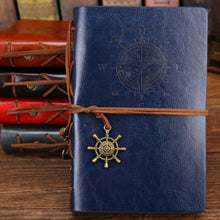 Traveler Journal with Vintage metal charm filled with Replaceable Stationery
