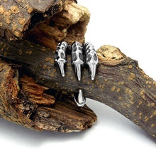 Silver Color Dragon Claw Ring US Sizes 7-12 Stainless Steel